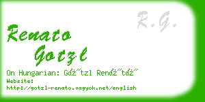 renato gotzl business card